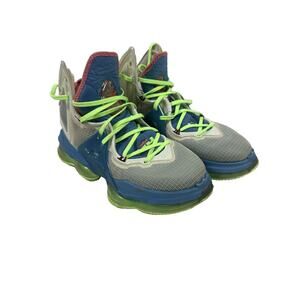 Nike Lebron XIX Men's Sz 10 Dutch Blue/Pomegranate Tropical DC9339-400 No Box